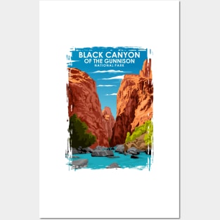 Black Canyon of the Gunnison National Park Travel Poster Posters and Art